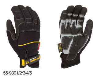 DIRTY RIGGER GANTS "COMFORT FIT" main complète, taille L (la paire)