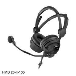 SENNHEISER HMD 26-100 MICRO-CASQUE stéréo, 100 ohms, micro dyn.300 ohms, sans cordon