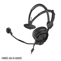 SENNHEISER HMD 26-600S MICRO-CASQUE mono écoute, 600ohms, micro dyn. 300ohm, sans cordon