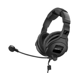 SENNHEISER HMD 300 PRO MICRO-CASQUE mono 64 ohms, micro dynamique 300 ohms, XLR4F, 1.85m