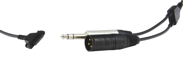 SENNHEISER 502456 CABLE-H-X3K1 CORDON POUR MICRO-CASQUE connecteurs XLR3M/jack stéréo 6.35mm, 3m