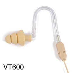 VOICE TECHNOLOGIES VT600 OREILLETTE cordon droit, beige