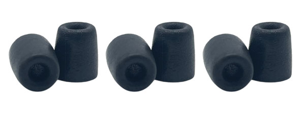 SHURE EACYF1-6XS EMBOUTS EN MOUSSE XS, noir, pack de 6