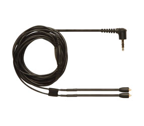 SHURE EAC64BK CORDON pour SE215, SE315, SE425, SE535, 162cm, noir