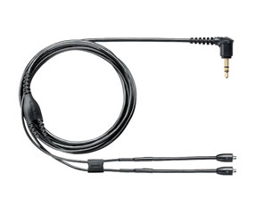 SHURE EAC46BKS CORDON pour SE846, connecteur MMCX plaqué nickel, 115cm, noir