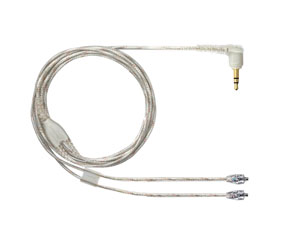SHURE EAC46CLS CORDON pour SE846, connecteur MMCX plaqué nickel, 115cm, transparent
