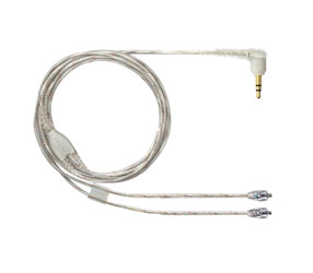 SHURE EAC64CLS CORDON pour SE846, connecteur MMCX plaqué nickel, 162cm, transparent