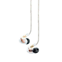 SHURE SE535 RO ECOUTEURS INTRA-AURICULAIRES, triple trans. haute déf, cordon amovible, transparent