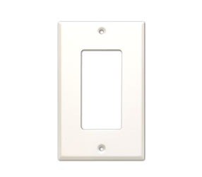 RDL CP-1 PLAQUE D'HABILLAGE une découpe, pour SMB-1/DC-1/WB-1U, blanc