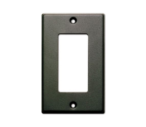 RDL CP-1B PLAQUE D'HABILLAGE une découpe, pour SMB-1/DC-1/WB-1U, noir