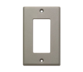 RDL CP-1G PLAQUE D'HABILLAGE une découpe, pour SMB-1/DC-1/WB-1U, gris