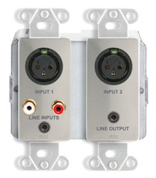 RDL DDS-RN31 INTERFACE DANTE bidirectionnelle, micro/ligne, 4x4, entr.XLR/RCA/3.5mm jack, PoE, argent