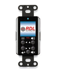 RDL DB-NMC1 REGLAGE DE VOLUME DEPORTÉ sur réseau Dante, avec écran LCD, noir