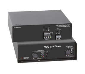 RDL SF-PA50A AMPLIFICATEUR DE PUISSANCE mono 50W, tension constante, 70/100V, entr/sort.bornier