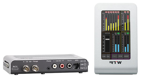 RTW TM3-3G SMART METRE AUDIO de table, écran tactile 4".3, 6 canaux, connectivité 3G-SDI