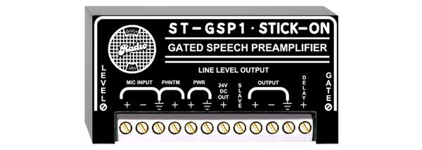 RDL ST-GSP1 PREAMPLIFICATEUR pour discours avec Noise Gate, entrée/sortie symétrique/asymétrique