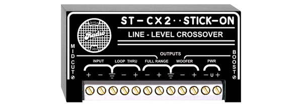 RDL ST-CX1F CROSSOVER actif, niveau ligne, 2 bandes