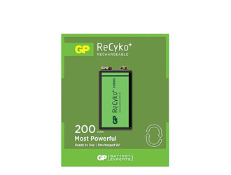 GP 20R8H RECYKO+ PILE NiMH, format 1604, PP3, 200mAh, 8.4V