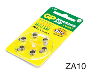 GP ZA10 PILES zinc-air, pack de 6