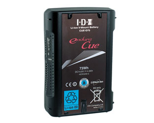 IDX ENDURA CUE-D75 BATTERIE monture en V, Li-ion, 14.8V, 4.9Ah, rechargeable