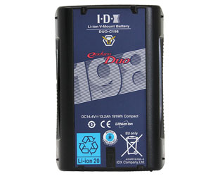 IDX ENDURA DUO-C198 BATTERIE monture en V, Li-ion, 14.4V, 13.2Ah, rechargeable