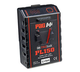 PAG PAGlink 9309 PL150T TIME BATTERY monture en V, Li-Ion, 14.8V, 10Ah, rechargeable