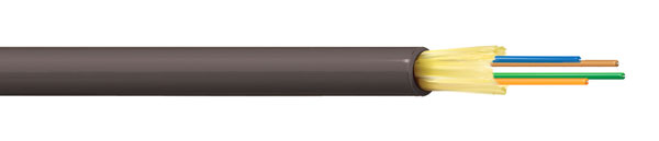 BELDEN GMTTD04 CABLE TACTIQUE UNIVERSEL mini-breakout, 50/125-OM3-Flex, 4 fibres, noir