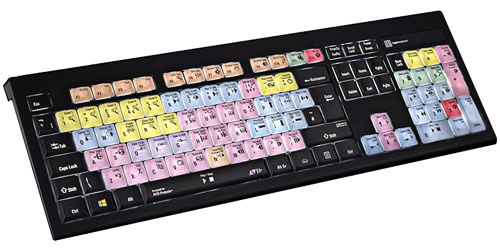 LOGICKEYBOARD QWERTY PC ASTRA clavier rétroéclairé QWERTY, USB, Avid Pro Tools