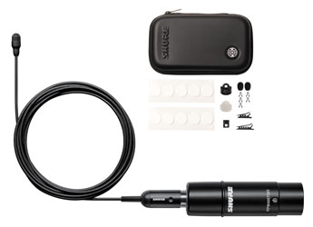 SHURE TWINPLEX TL47 MICRO subminiature, omni, avec accessoires, XLR, noir