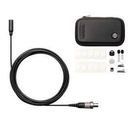 SHURE TWINPLEX TL48 MICRO subminiature, omni, avec accessoires, LEMO, noir