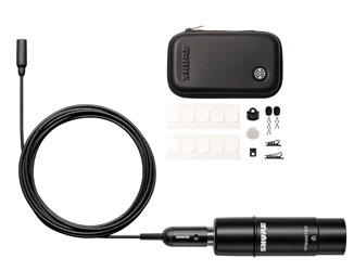 SHURE TWINPLEX TL48 MICRO subminiature, omni, avec accessoires, XLR, noir