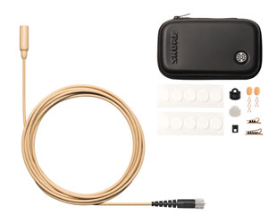 SHURE TWINPLEX TL48 MICRO subminiature, omni, avec accessoires, MicroDot, beige