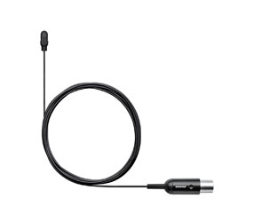 SHURE DURAPLEX DL4 MICRO cravate, subminiature, omni, indice IP57, TA4F, noir