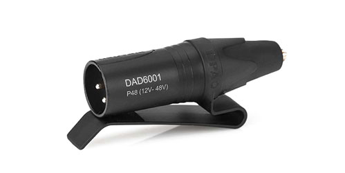 DPA DAD-6001-BC ADAPTATEUR MicroDot vers connecteur XLR3M (P48) avec pince ceinture