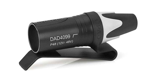 DPA DAD4099-BC ADAPTATEUR MicroDot vers connecteur XLR3M (P48), filtre passe-bas, pince ceinture