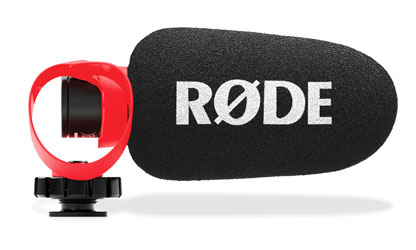 RODE VIDEOMICRO II MICROPHONE On-camera, condenser, supercardioid, Helix isolation mount