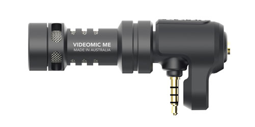 RODE VIDEOMIC ME MICROPHONE condensateur, cardioïde, pour iPhone, iPad avec jack 3.5mm TRR