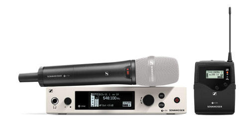 SENNHEISER EW 300 G4-BASE COMBO-GBW SYSTEM HF 1x à main TX, 1x de poche TX, sans micro