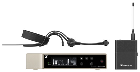 SENNHEISER EW-D ME3 SET SYSTEME SANS FIL NUMERIQUE de poche, micro tour de tête, cadioïde (U1/5)