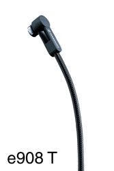 SENNHEISER 500632 e908 T EW MICRO instrument, électret, cardioïde, jack 3.5mm pour eW G3/G4 Tx, noir