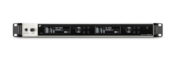 SENNHEISER EM-6000 RECEPTEUR HF DANTE FIXE 2 canaux, sorties analogique/numérique, 470-714MHz