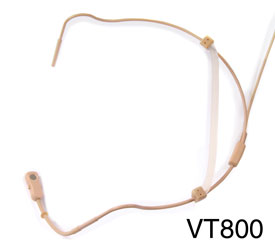 VOICE TECHNOLOGIES VT800H MICRO TOUR DE TETE MINIATURE beige, cardioïde, sans boîtier