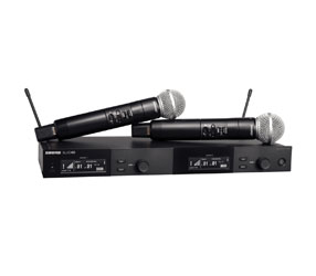 SHURE SLXD24DUK/SM58 SYSTEME SANS FIL double récepteur, 2x émetteurs à main SM58, 606-650Mhz (59)