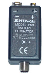 SHURE PS9 ELIMINIATEUR DE BATTERIE pour PSM200/400