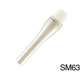 SHURE SM63 MICRO A MAIN omni., dynamique