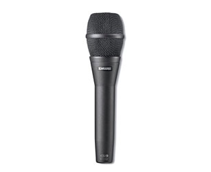 SHURE KSM9/CG MICRO CHANT A MAIN à condensateur, double diaphragme, double directivité, gris