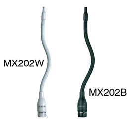 SHURE MX202WPA/S MICRO suspendu, supercardioïde, condensateur, préampli en ligne, bornes, blanc