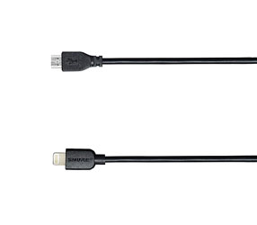 SHURE AMV-LTG CORDON MicroUSB vers Lightning, 1m, noir