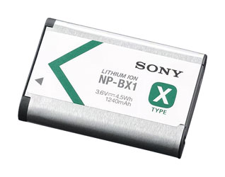 SONY NP-BX1 BATTERIE Lithium-Ion, 3.6V, 1240mAh