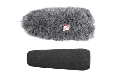 RYCOTE 055206 SGM FOAM BONNETTE MOUSSE trou + Windjammer, trou 24-25mm, long. 120mm, pour micro canon